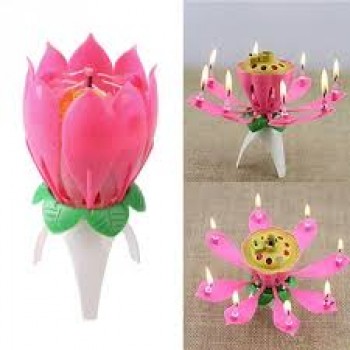 birthday flower candle